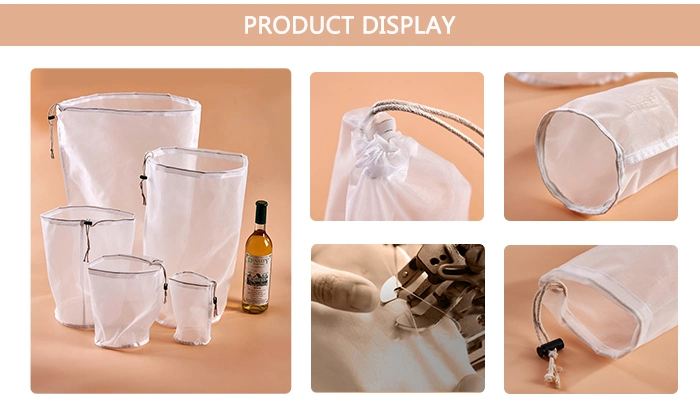 100 Mesh 200um Nylon Mesh Bag Milk Juice Soybean Milk Tea Bag Wine Filter Mesh Tofu Filter Bag