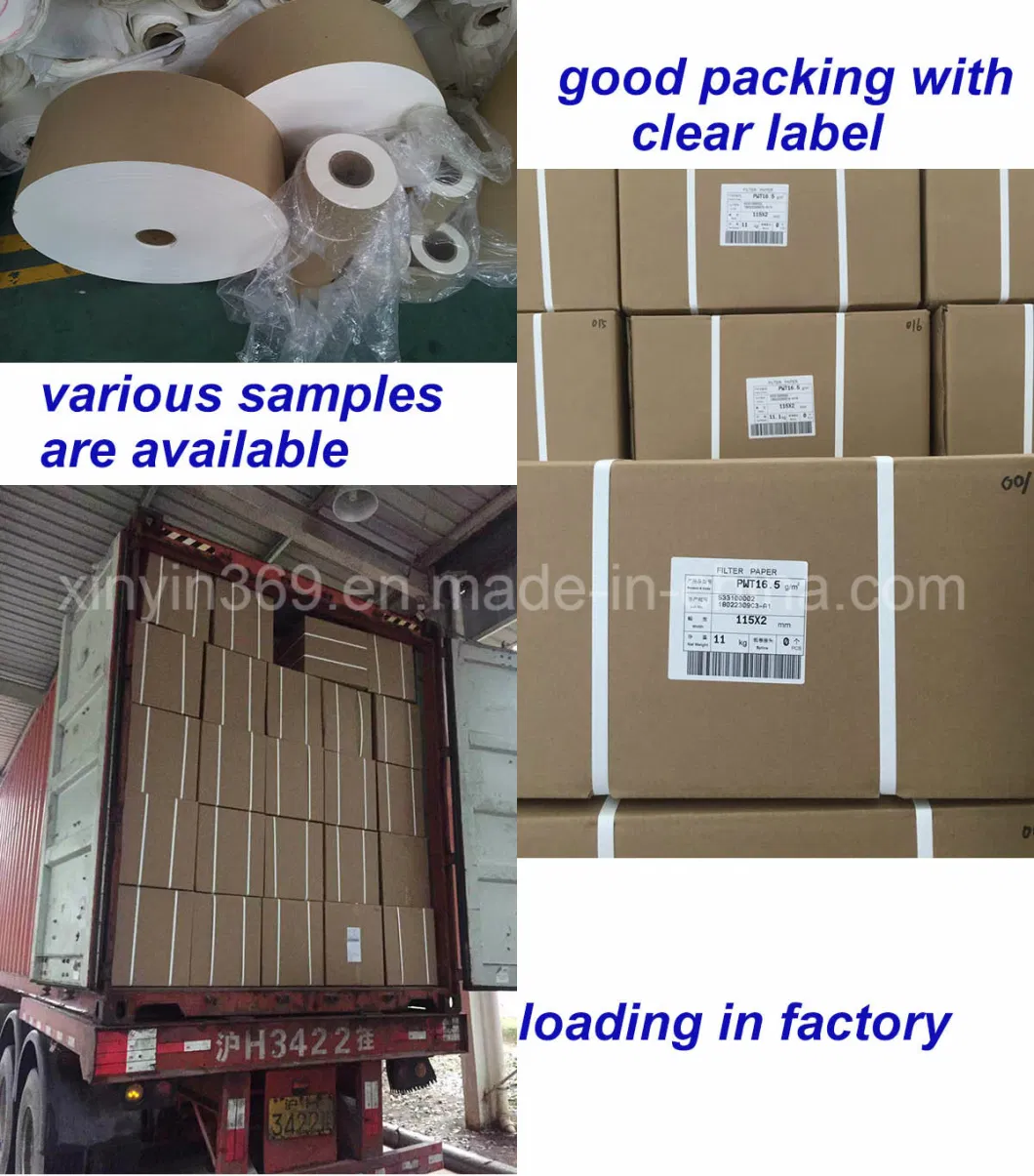 12.5GSM Width 94mm 103mm Non-Heat Sealable Roll NHS Tea Bag Filter Paper