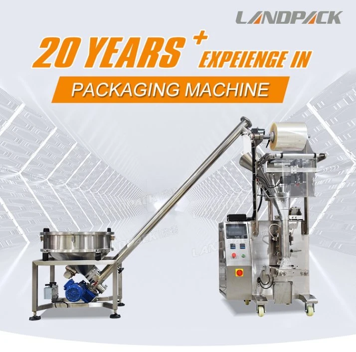 Landpack Ld-320d Small Vertical Chilli Tea Rasam Powder Flow Pack Packing Machine