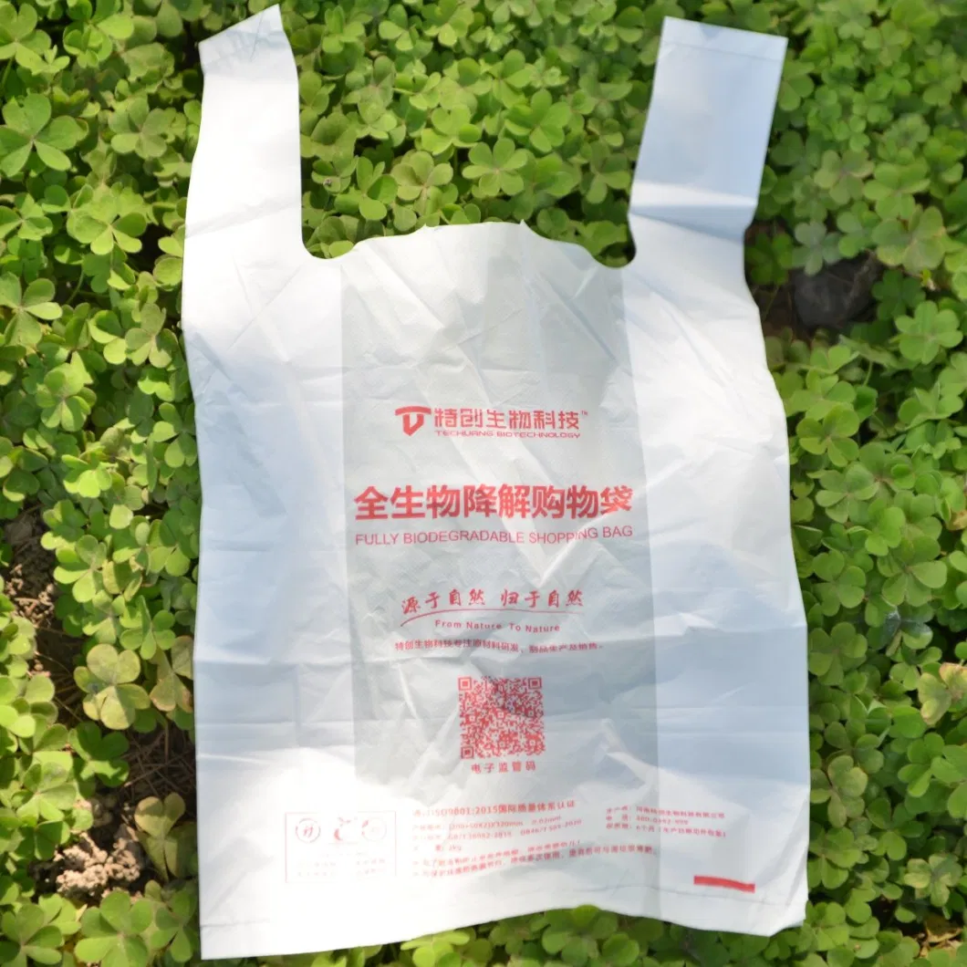 Fashion Boutique Portable Folding 100% Biodegradable Material Plastic Shopping Bags