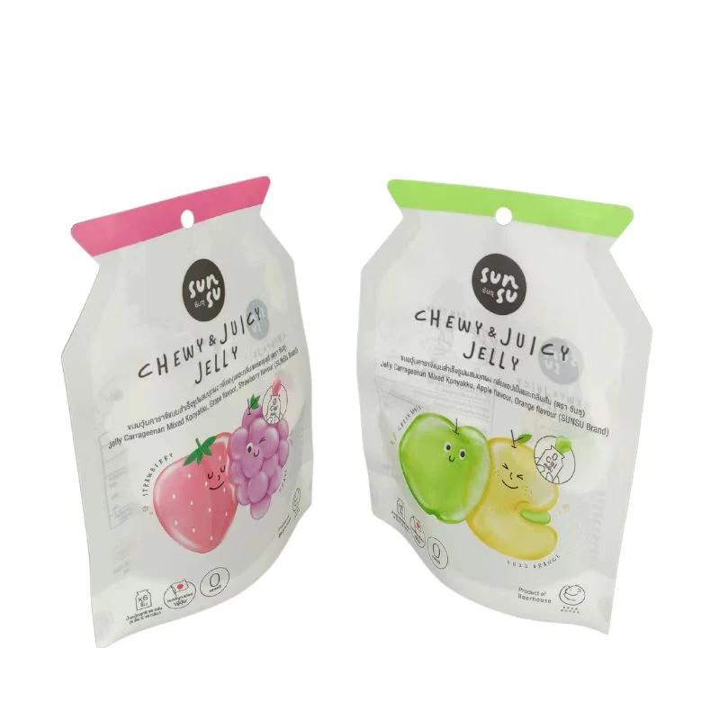 China Factory Die Cut Irregular Special Shaped Plastic Childproof Mylar Packs Custom Shape Mylar Bag for Jelly
