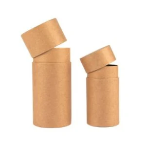 Recycle Biodegredable Kraft Paper Tube Packaging for Tea Calm Cosmetics Packaging