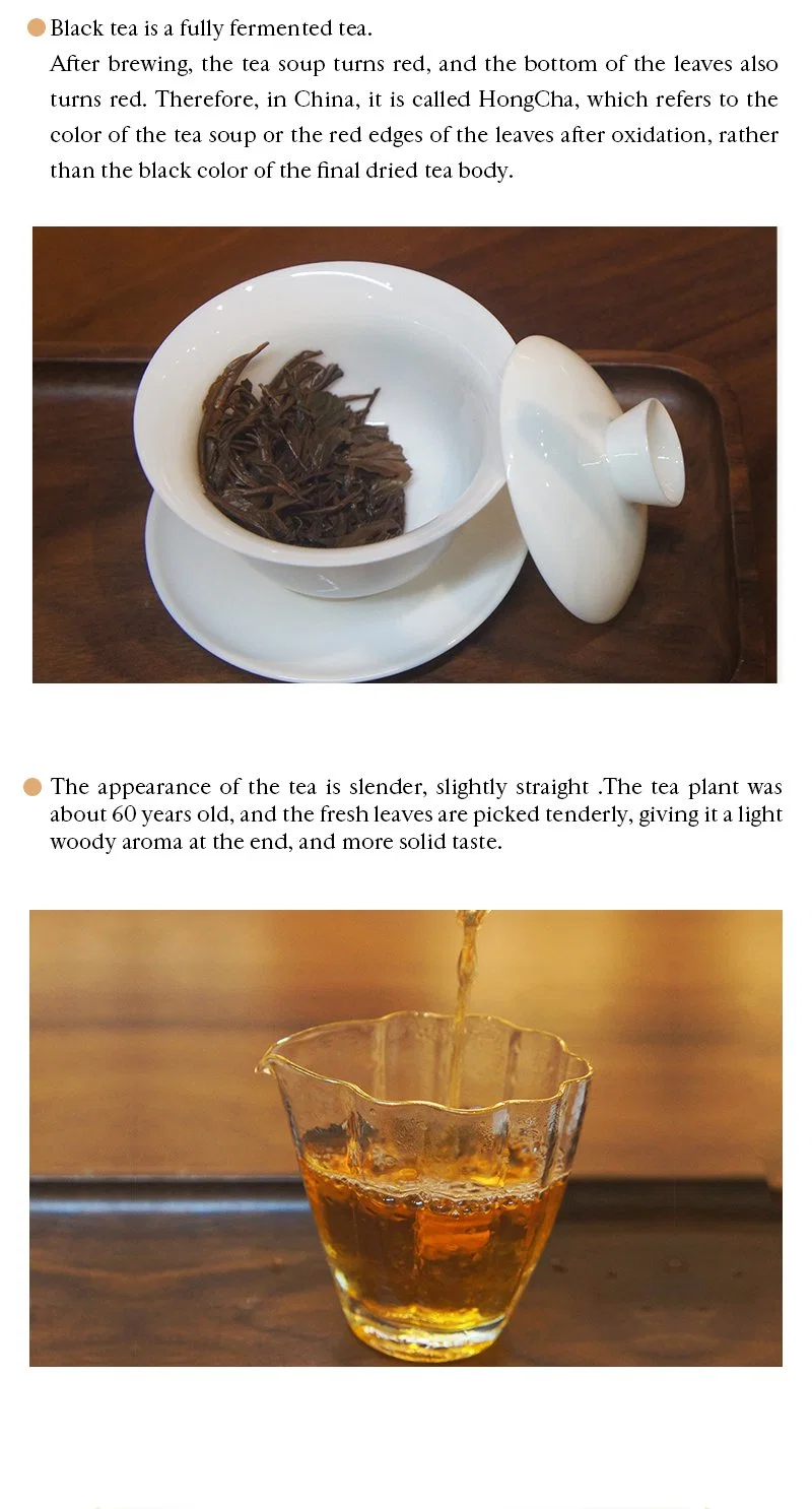 China Premium Loose Tea Black Tea in Pack for Sale