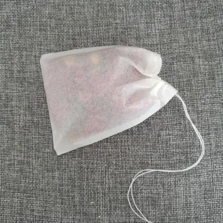 10*12cm Biodegradable Tea Bag Packaging Drawstring Filter Empty Tea Bag