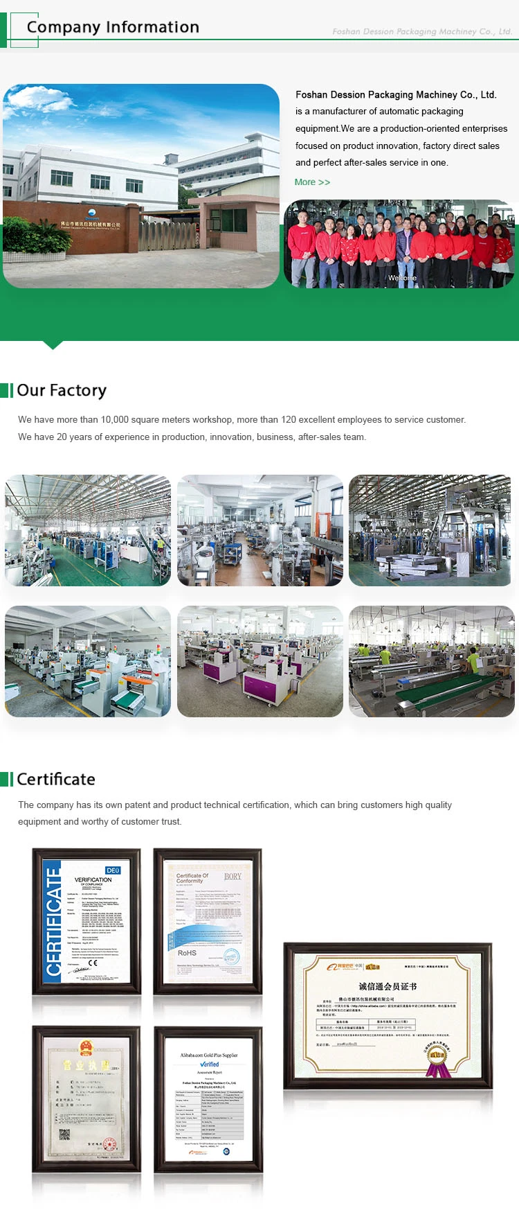 Vertical Filling Automatic Packaging Nut Chocolate Peanut in Triangle Sachet Packaging Machine