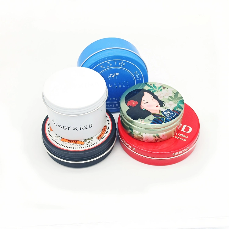 Wholesale Factory Custom Threaded Aluminum Box, Shoe Polish Box, Candle Round Jar, Lipstick DIY Balm Tin Aluminum Jar