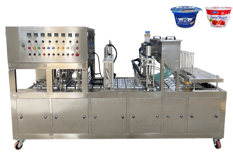 Piston Automatic Chunlai Edible Fruit Cup Filling Machine Bg60A-6c