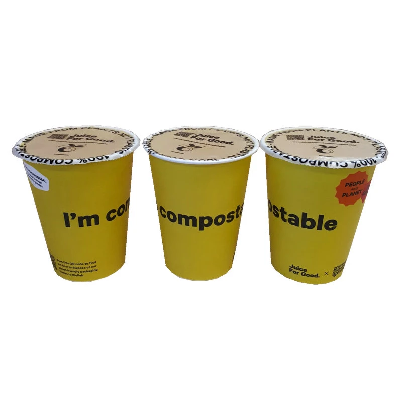 Biodegradable Compostable PLA Sealing Film Customized Bubble Tea Lidding Film