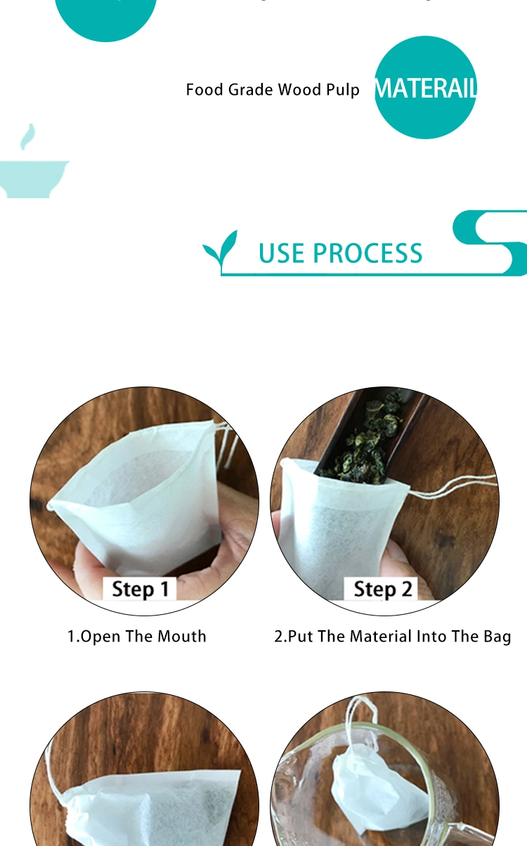 Creative U Shape Biodegradable Glass Bottle Tea Filter Bags, Disposable Useage for Coffee Maker