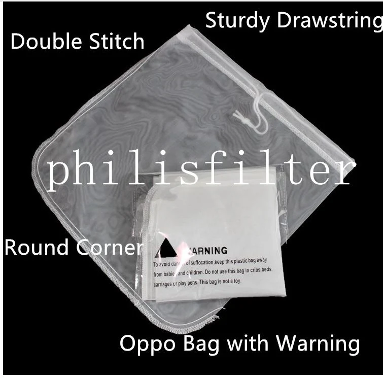 Packing Nylon Mesh Drawstring Bag Nylon Mesh Packing Filter Bag