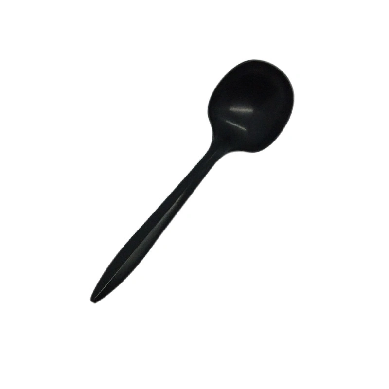 Individually Packaged Disposable Plastic Dinnerware140mm Food Grade Tea Spoon for Home (AU-302)