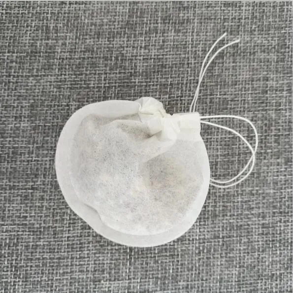 Diameter 6cm Biodegradable Eco-Friendly Round Corn Fiber Empty Tea Bag for Packaging