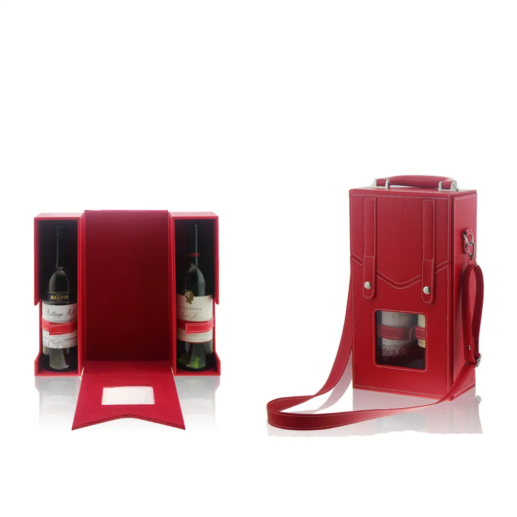 Wholesale Leather Wine Packaging Box (6312)