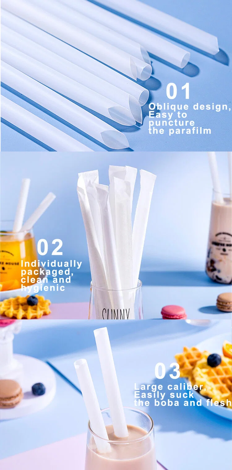 S Juice Eco-Friendly Individually Packaged Biodegradable Plas Straw