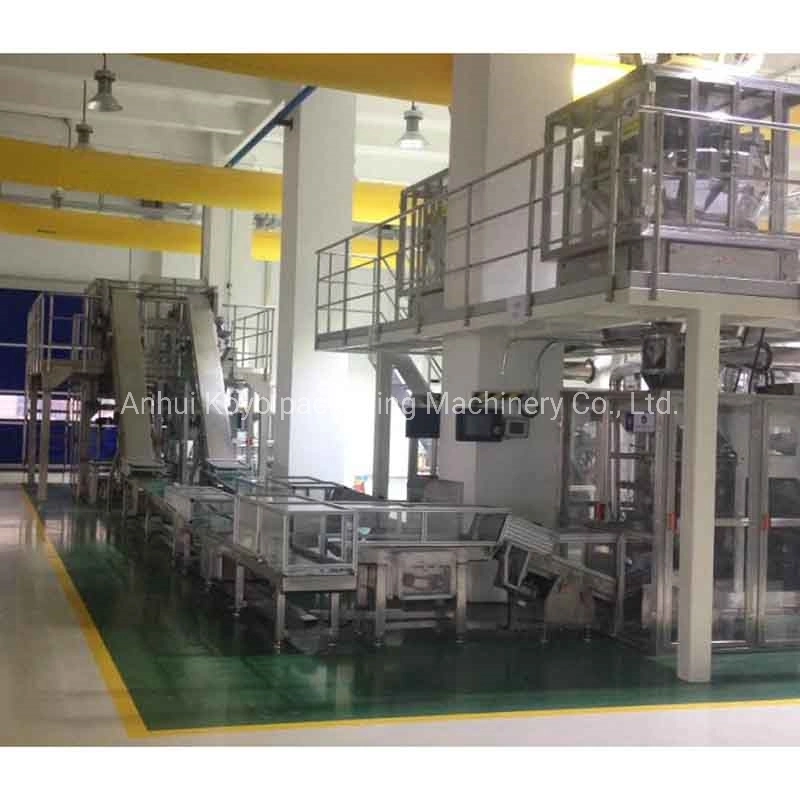 Kyb110 Automatic 0.5-1-5kg Noodel Bag-in-Plastic Bag/Pouch Baler Primary and Secondary Bag Packing Machine Line for Filling Sealing Packaging