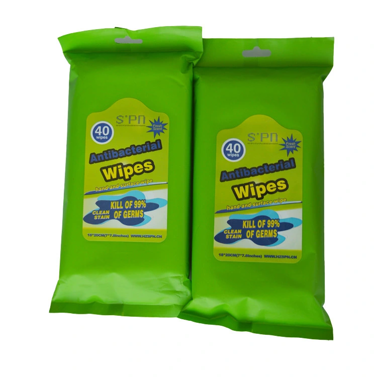 Special Nonwovens Extra Soft &amp; Gentle Outdoor Sports Cleaning Disinfect Wet Wipes with Individually Packaged