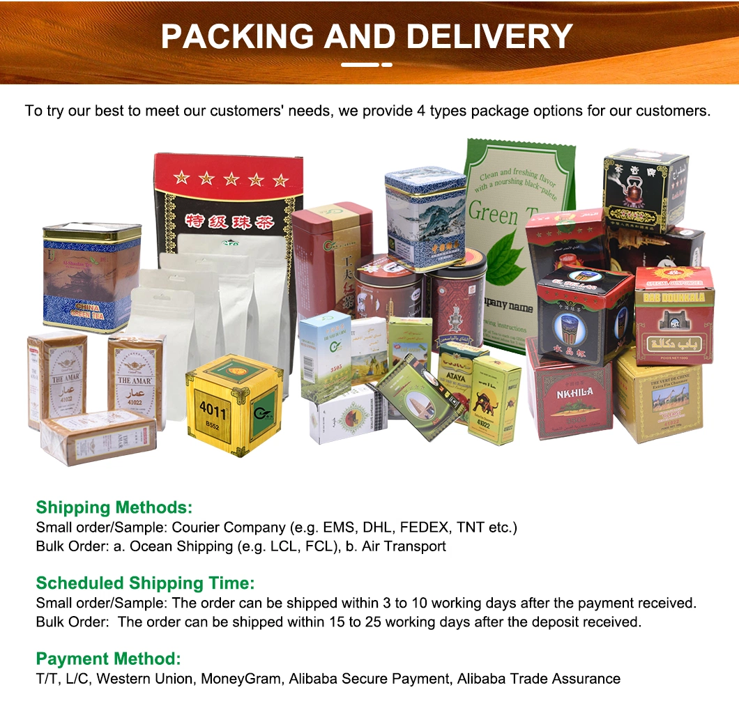 Chinese 41022 4A Green Tea Free Sample Tea Healthy Benefits Factory Direct Customized Package