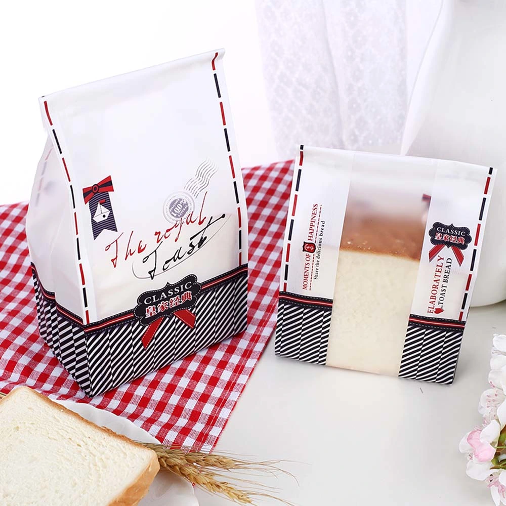 Custom Compostable Biodegradable Kraft Paper PLA Food Bag for Coffee Tea Bread Snack Nut