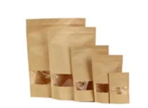 Heat Seal Cafe Spice Snack Food Biodegradable Zip Lock Coffee Tea Kraft Paper Bag