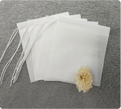 Empty Filter Paper Bag Drawstring Individual Tea Bags with Strings