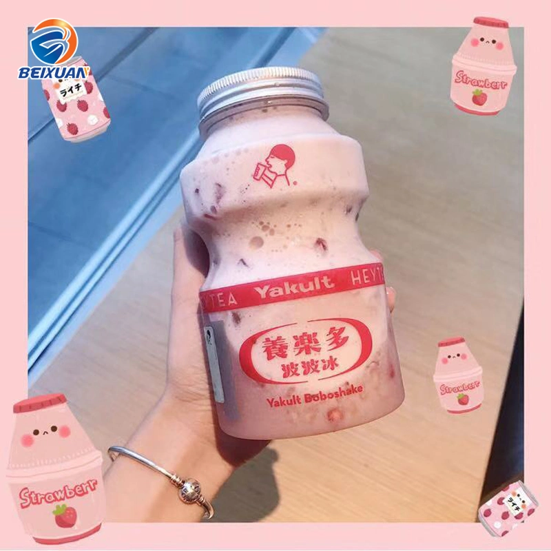 500ml Pet Popular Milk Tea Snack Bar Strawberry Juice Packaged Drink Sbottle