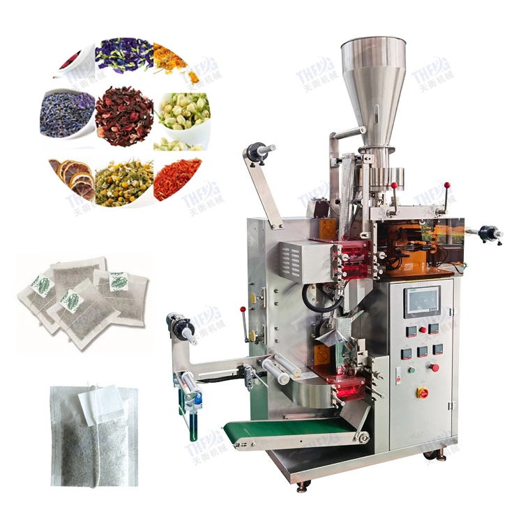 Automatic Vertical Triangle Tea Sachet Packaging Small Tea Pouch Filling Packing Machine