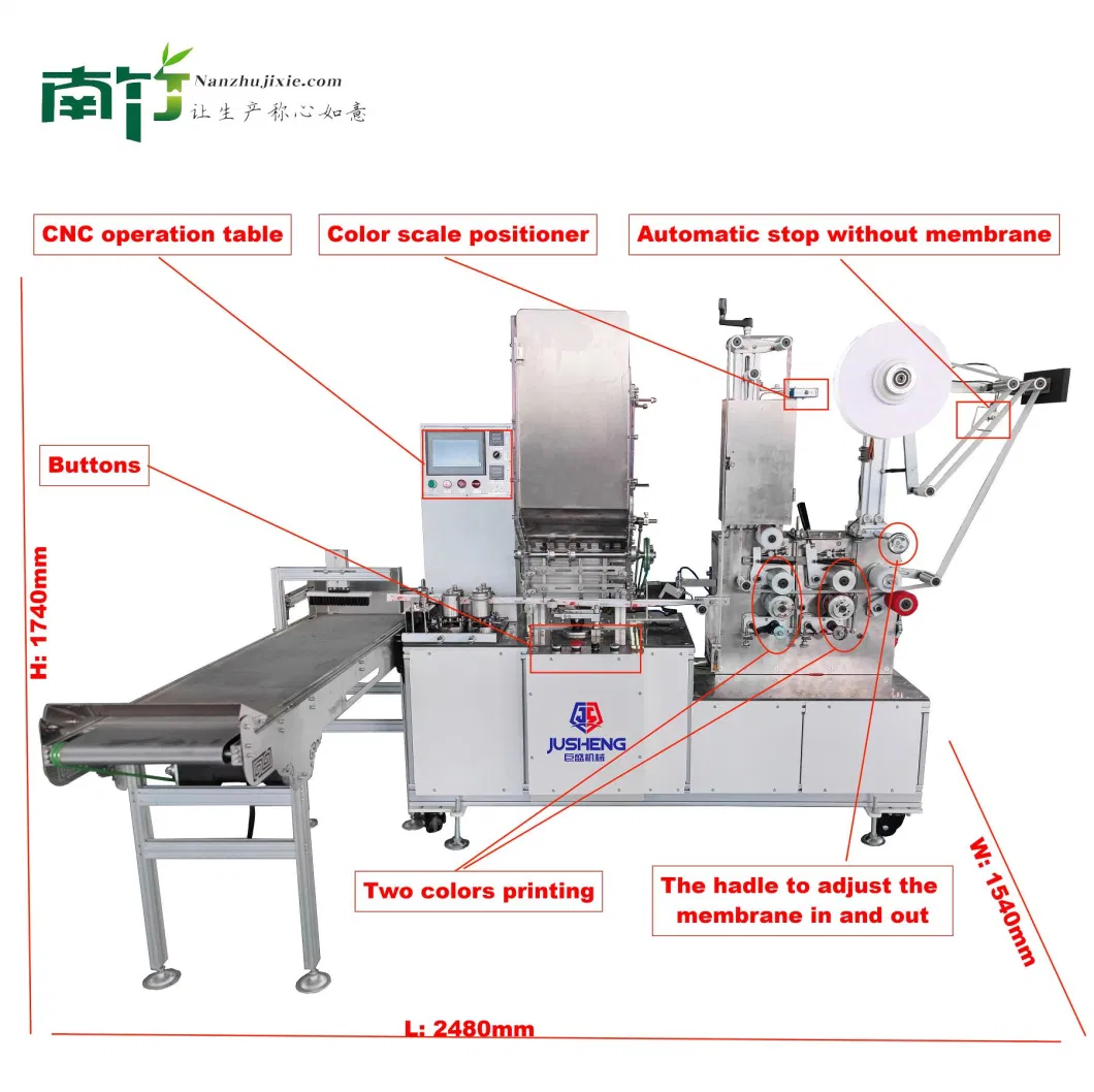 Printing Drinking Straw Packing Machine Paper Bag Full-Automatically