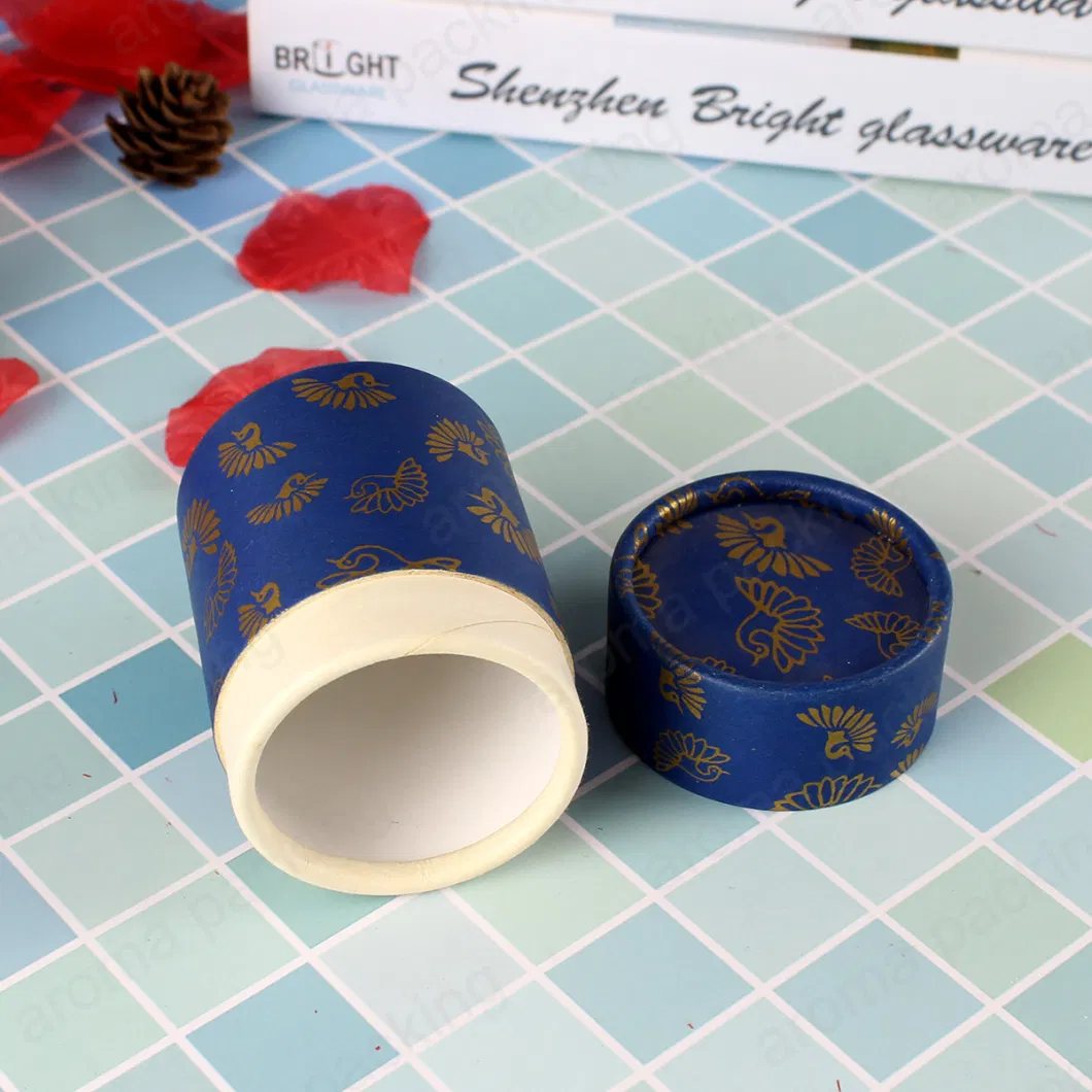 China Supplier Decorative Gift Cardboard Round Paper Box Tube Package for Food Tea Chocolate