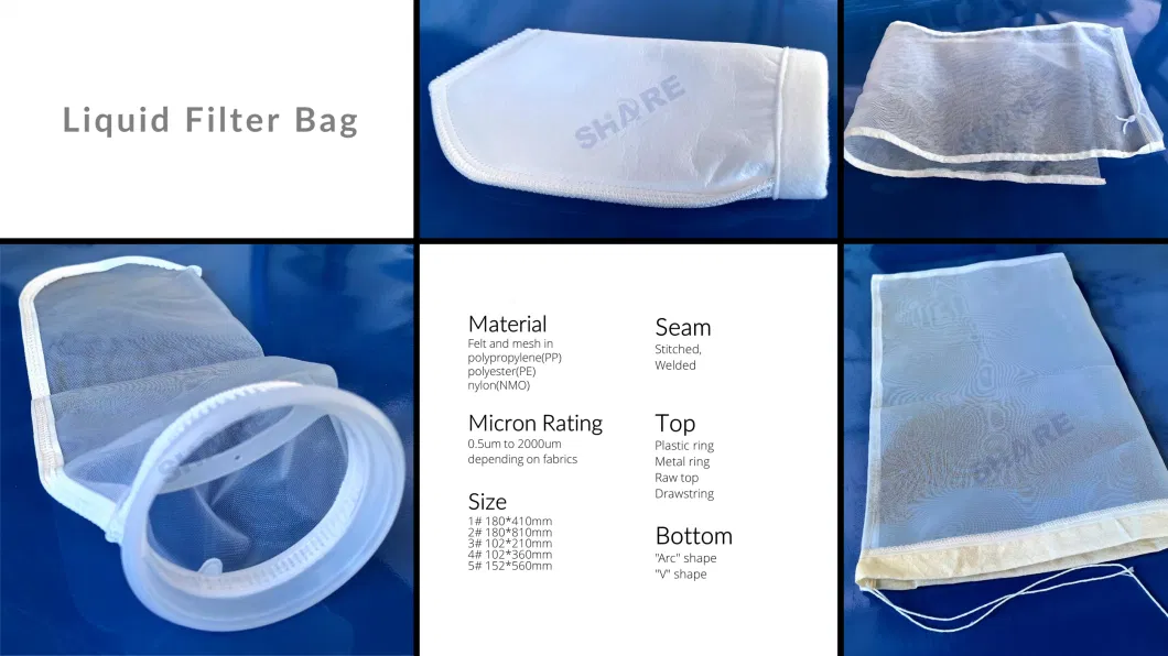 800 Microns Nylon Mesh Filter Bag with 11 Inch Drawstring, 15 Inch Length