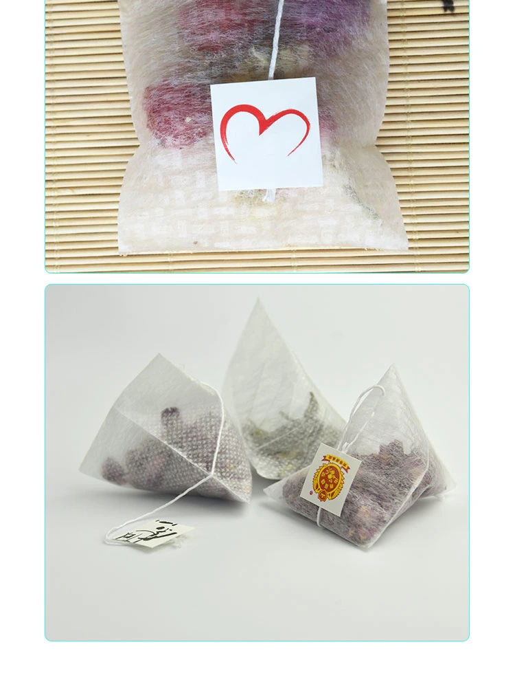 75 X 90mm 18g Imported Eco-Friendly PLA Corn Fiber Triangle Teabag