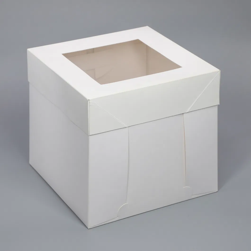 White Small 4&quot; 6&quot; Afternoon Tea and Dessert Cake Cardboard Takeaway Box
