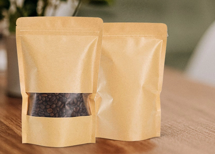 Custom Printing Compostable Tea Coffee Bag Flat Bottom Stand up Pouch