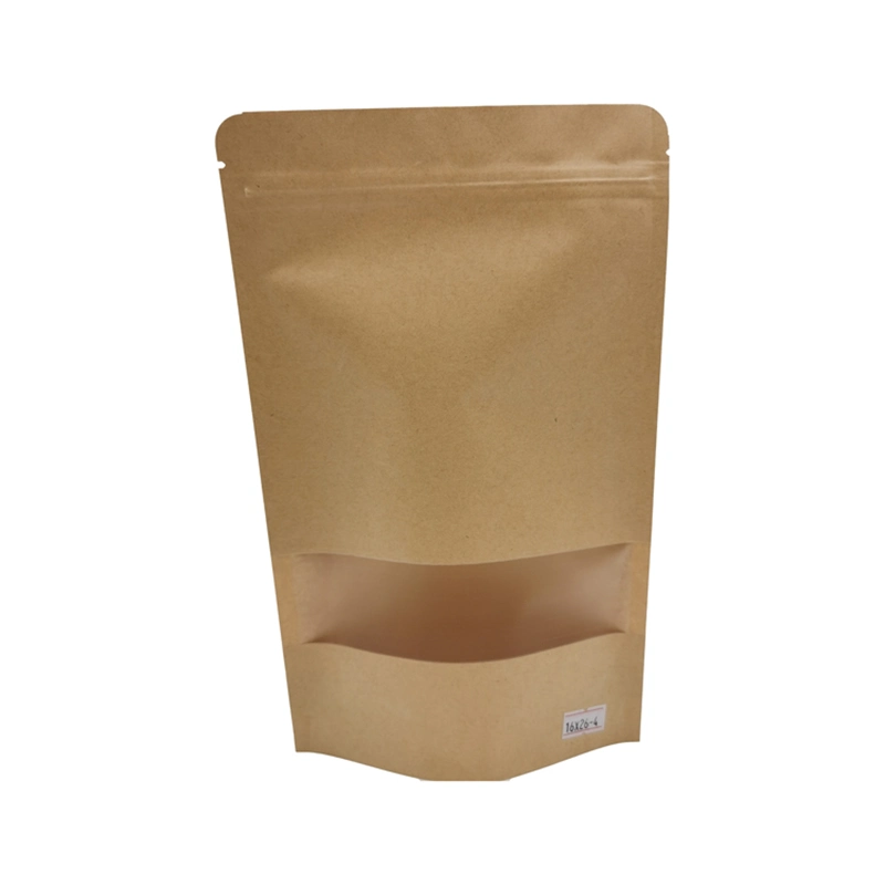 Custom High Quality Kraft Paper Zipper Lock Stand up Plastic Bag Tea Foods Packaging Pouch Food Packaging