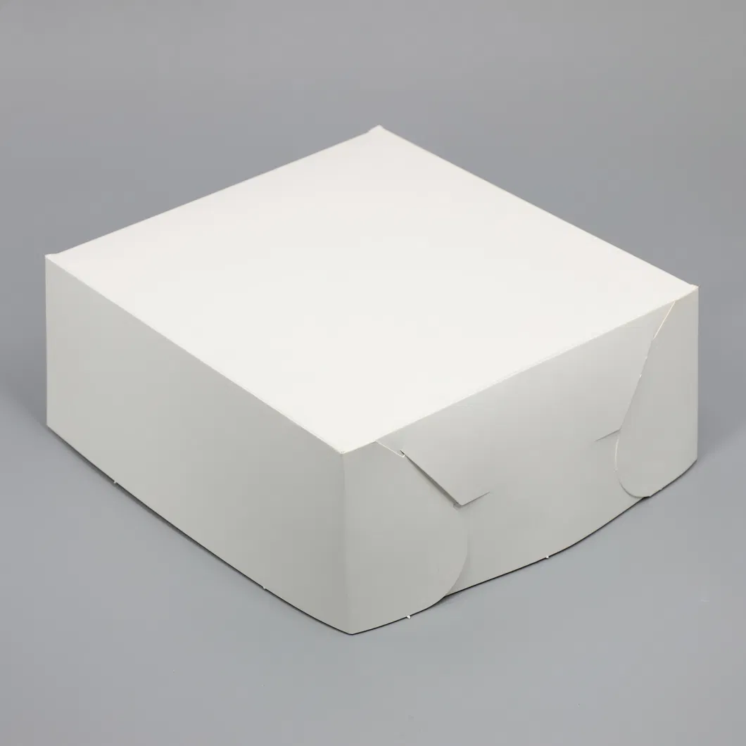 White Small 4&quot; 6&quot; Afternoon Tea and Dessert Cake Cardboard Takeaway Box