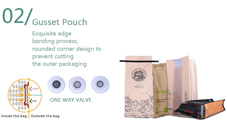 Individual Empty Green Tea Bag Packaging Paper Bag