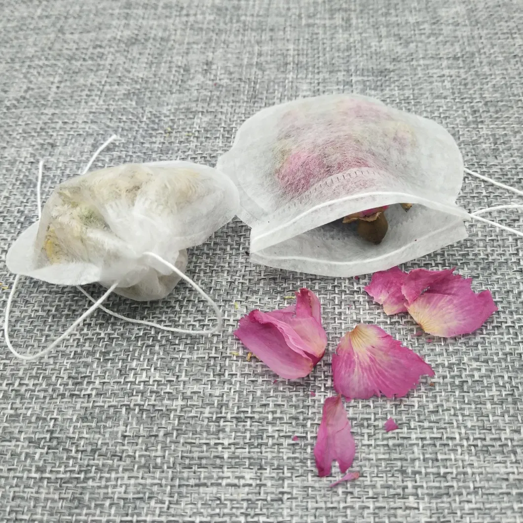 Dia 6cm Best Price Round Packing Drawstring Corn Fiber Empty Tea Bags