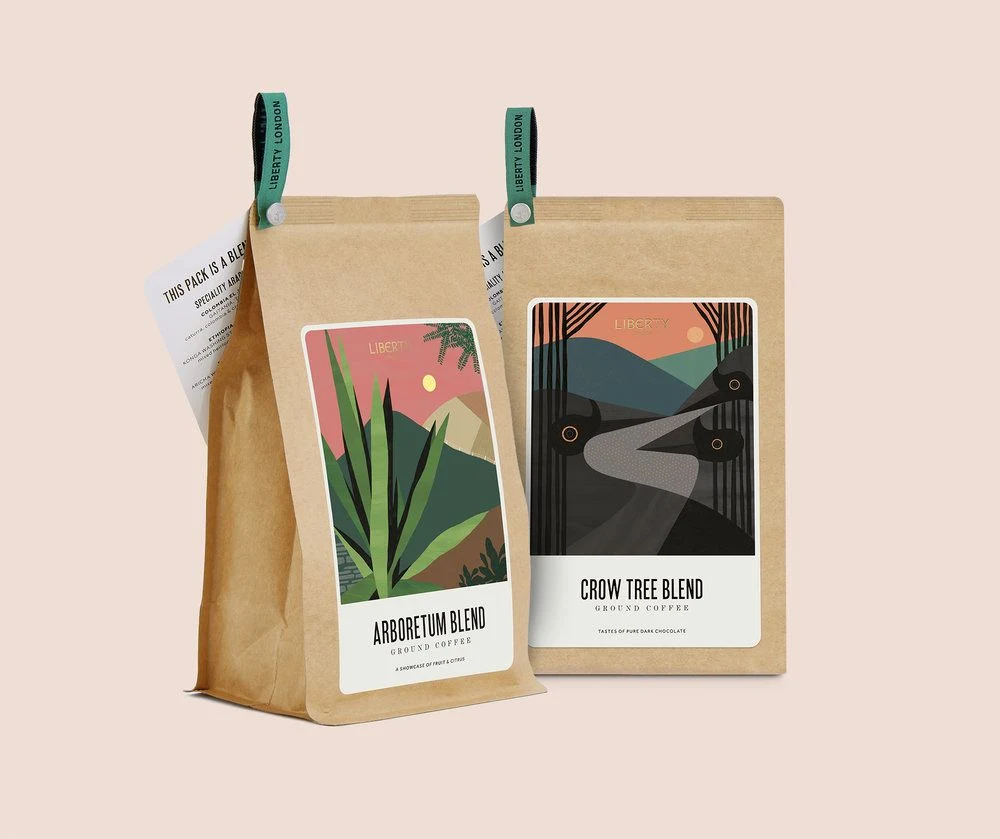 Flat Bottom Bag Packaging Compostable Valve Zip Lock Coffee Tea Packaging