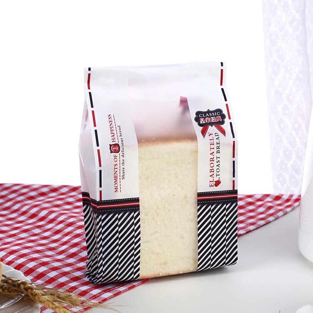 Custom Compostable Biodegradable Kraft Paper PLA Food Bag for Coffee Tea Bread Snack Nut