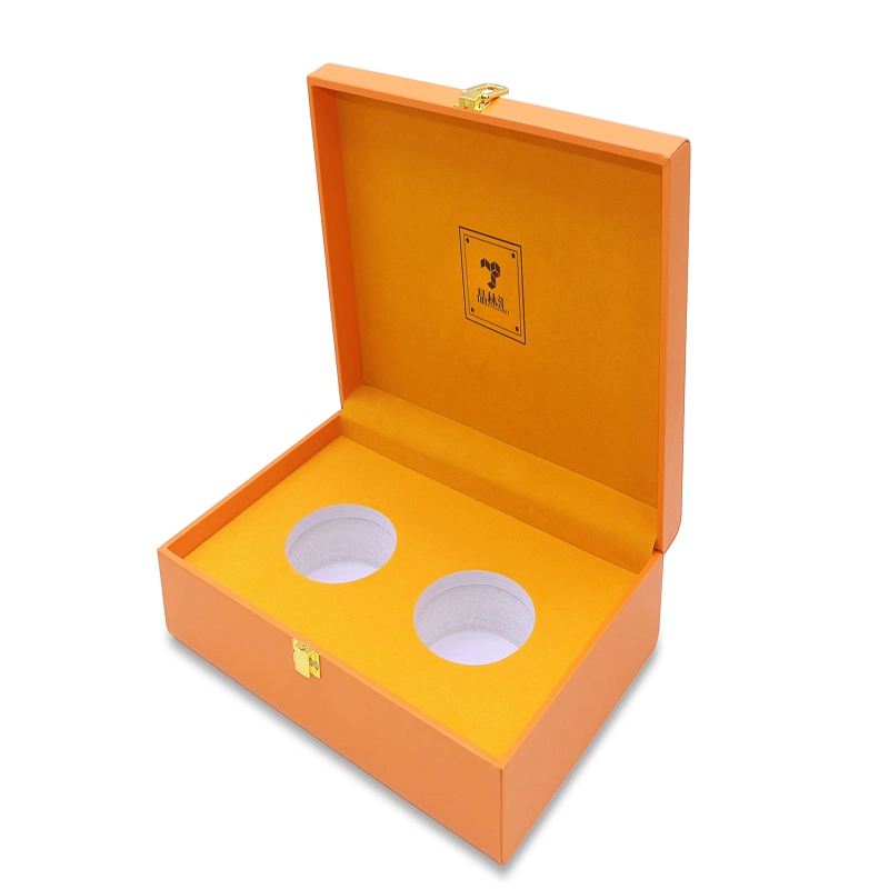 Factory Directly Sell Perfume Engraved Leather Packaging Box Wooden Drawer Box with Inner Tray and Handle.