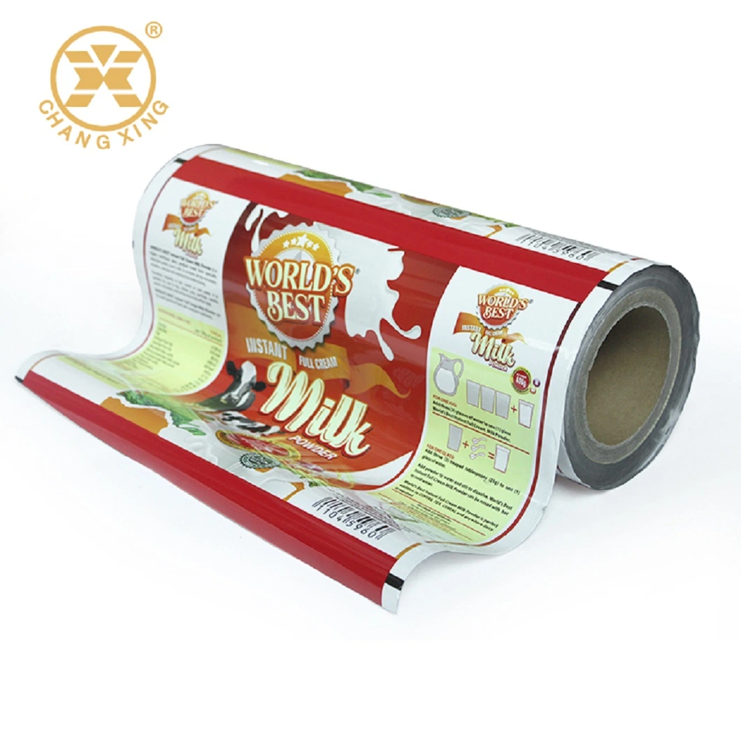 Food Grade Plastic Instant Milk Tea Powder Stick Sachet Bag Packaging Roll Film