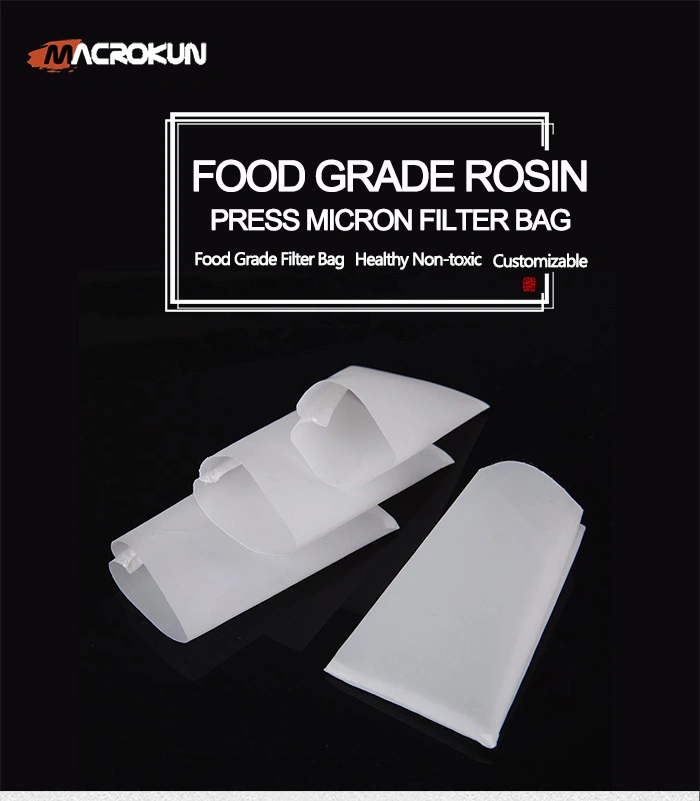 90 120 160 220 Micron Food Grade Nylon Mesh Rosin Press Filter Bags