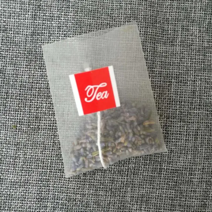 E1001-1 6*8cm OEM Wholesale Price Nylon Heat-Sealing Empty Tea Bag with String