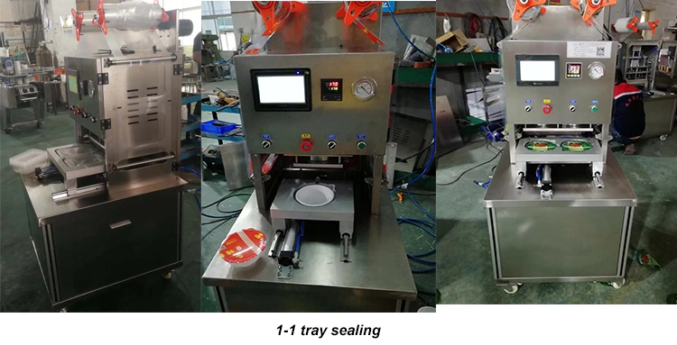 Brand New Automatic Manual Map Tray Sealing Machine for Yogurt Plastic Boba Cup Sealer Film