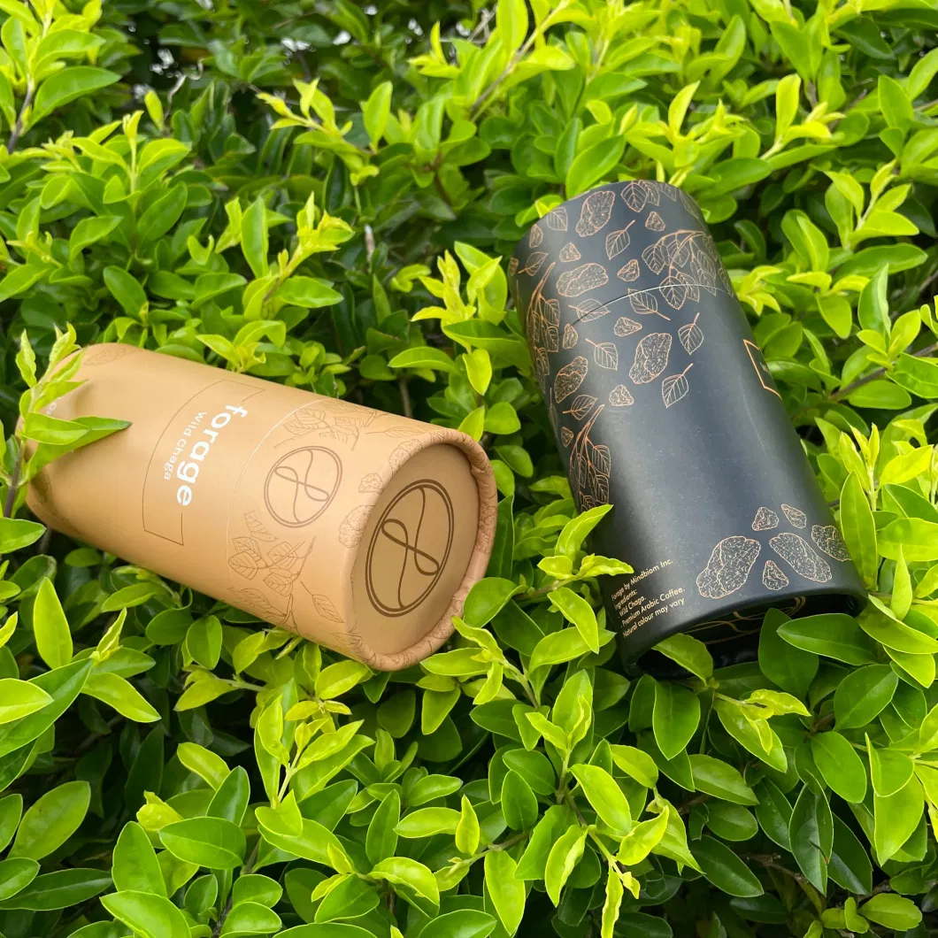 Firstsail Factory Customized Compostable Canned Coffee Bean Powder Tea Packaging Christmas Box Food Grade Cylinder Paper Tube for Chocolate