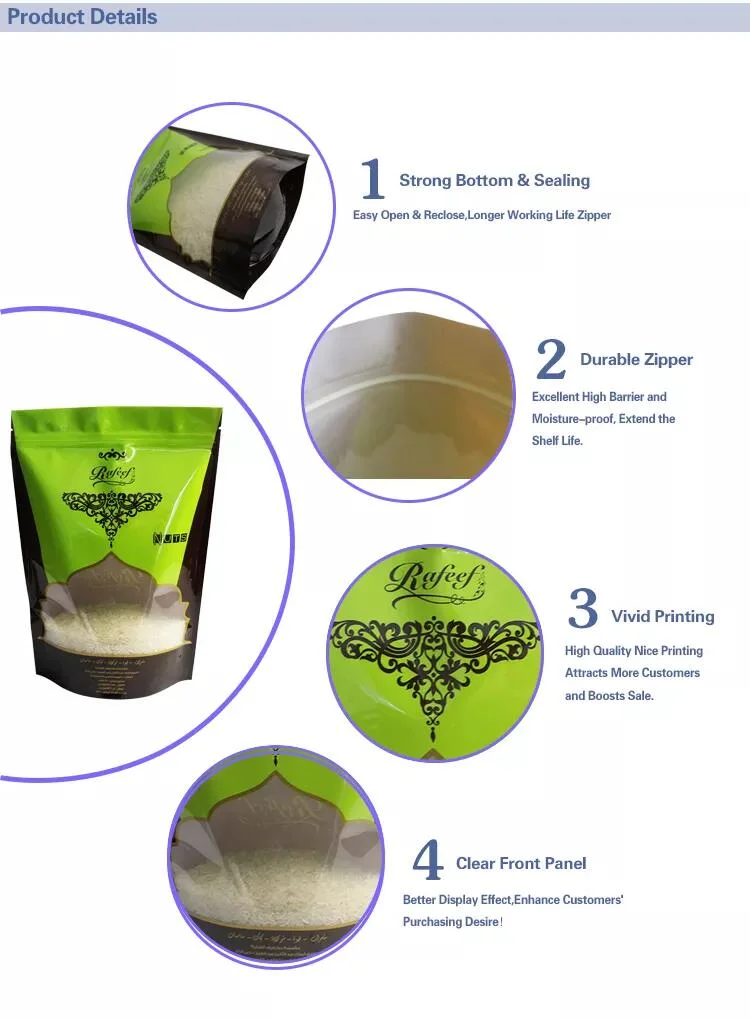 Heat Sealable Digital Printing Custom Logo Seasoning Stand up Ziplock Pouch Food Packaging Bag