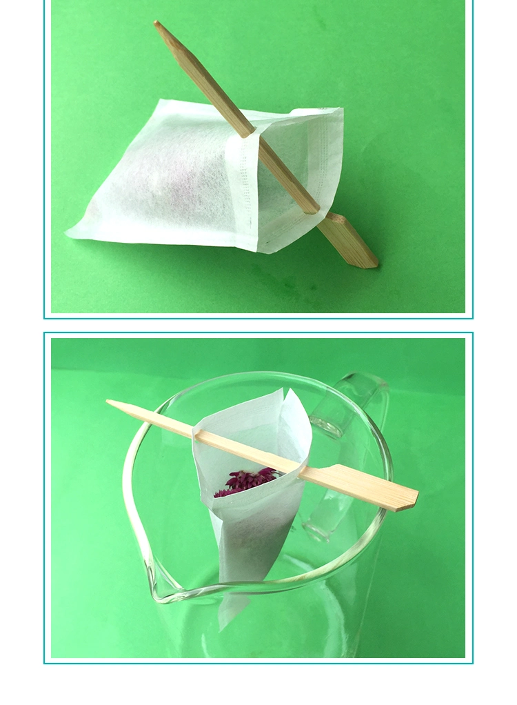 Disposable 60 X 80mm Filter Paper Tea Bags Plus Stick, Paper Tea Infusers Match with Sticks