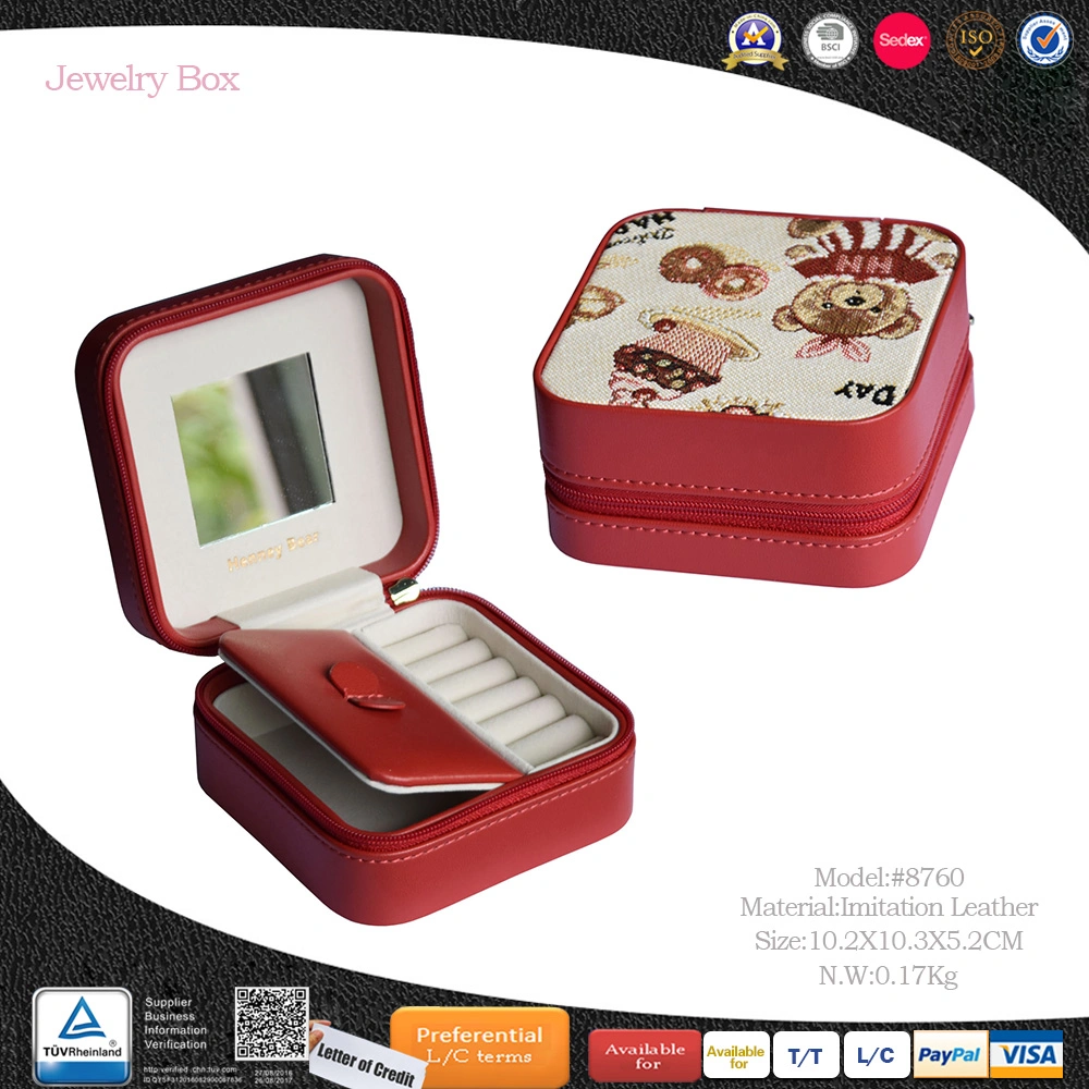 2019 Latest Design Portable Custom Ring Jewelry Packaging with Mirror