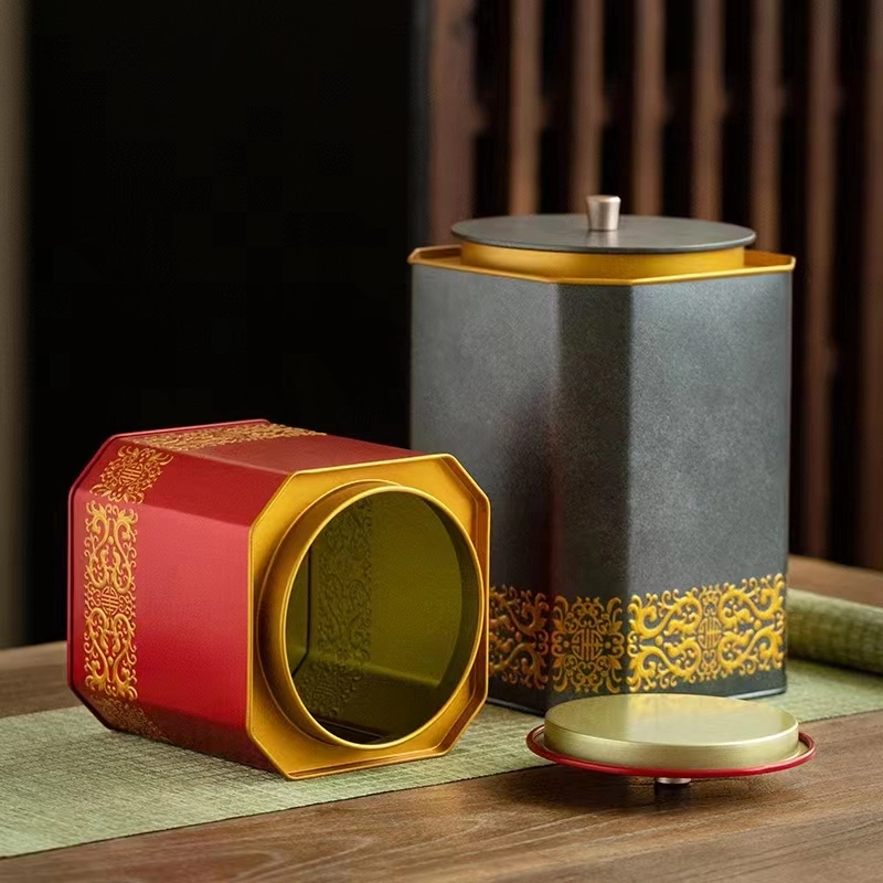 2024 Hot Sale Custom Luxury Irregular Shaped Metal Tea/Food/Gift Tin Box Packaging