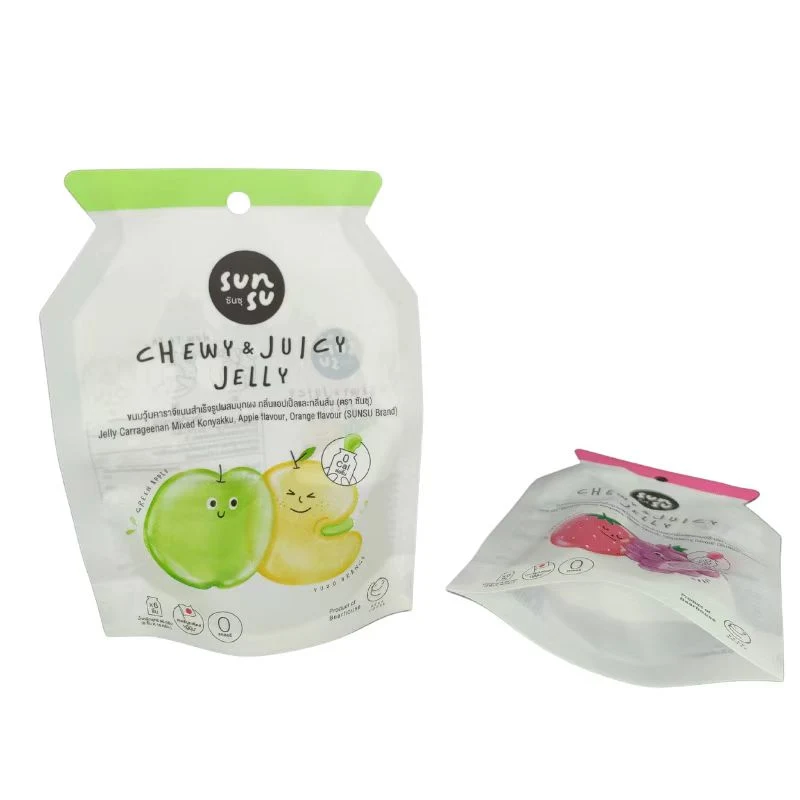 China Factory Die Cut Irregular Special Shaped Plastic Childproof Mylar Packs Custom Shape Mylar Bag for Jelly