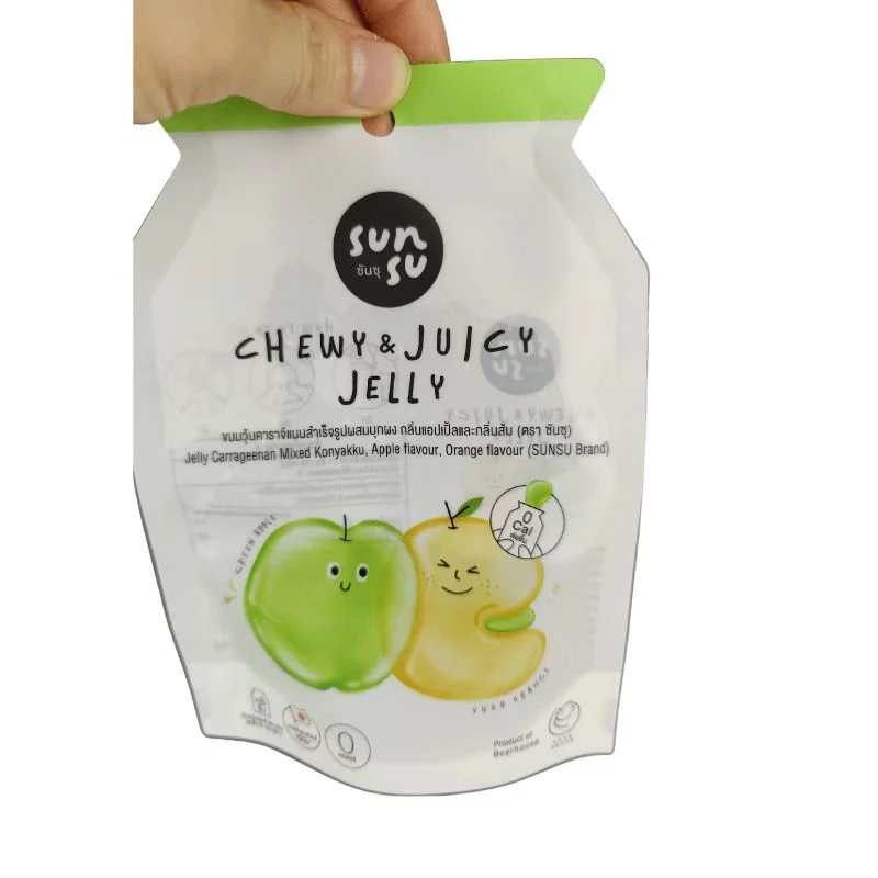 China Factory Die Cut Irregular Special Shaped Plastic Childproof Mylar Packs Custom Shape Mylar Bag for Jelly